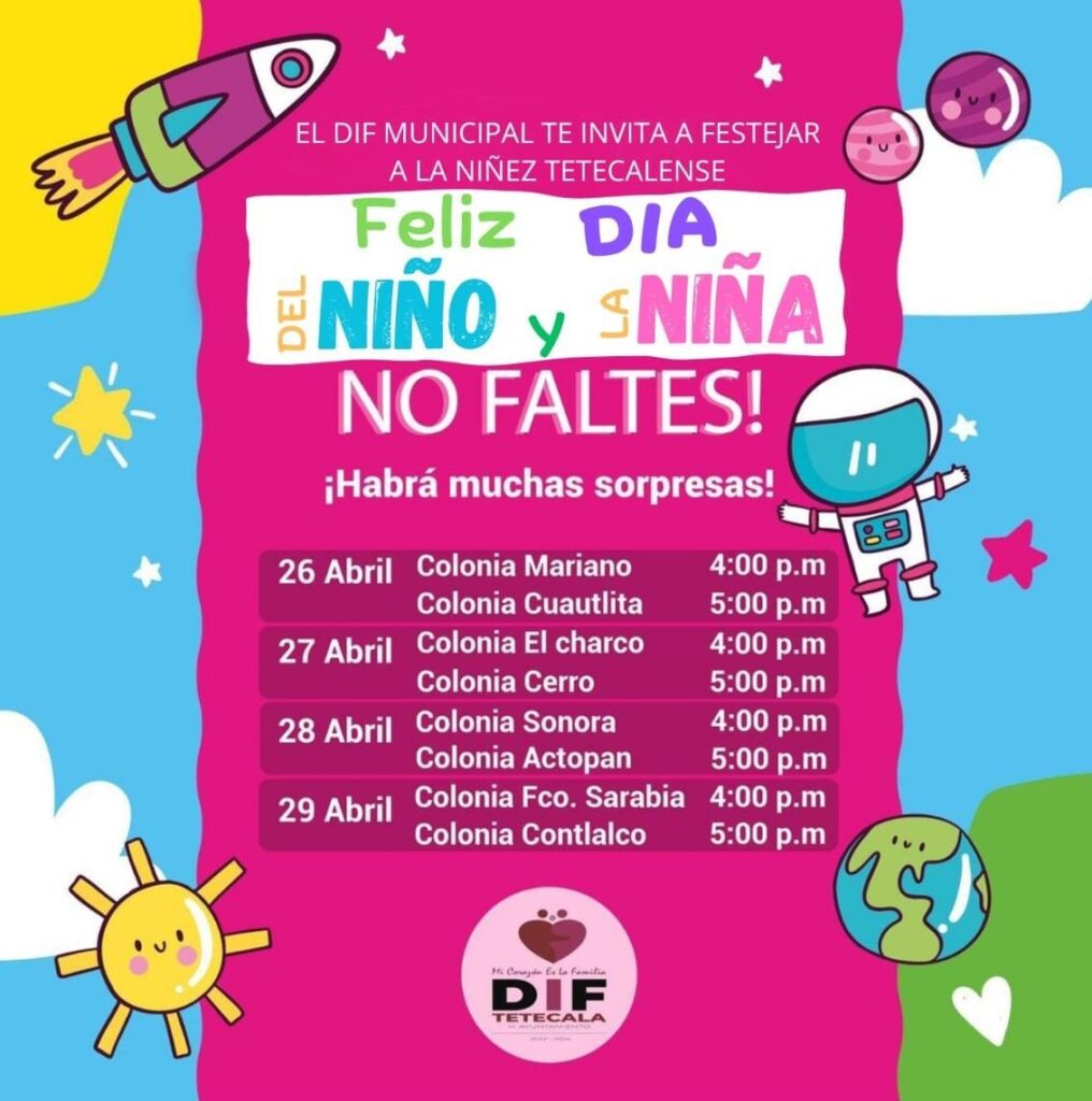 PROGRAMA DEL FESTEJO DEL DÍA DEL NIÑO Y LA NIÑA H Ayuntamiento de